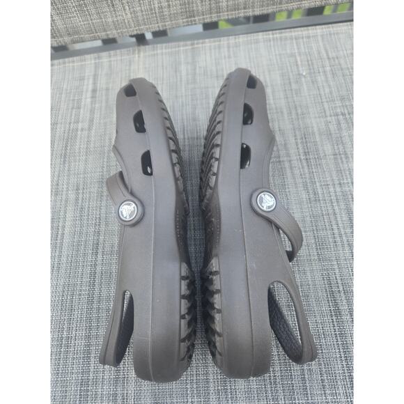 Crocs Women's Black Shayna Mary Jane Slip On Sandals Ballet Flat Size 10 - Picture 8 of 9